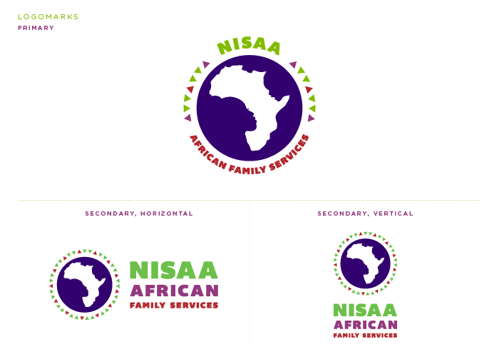 NISAA African Family Services Logomarks