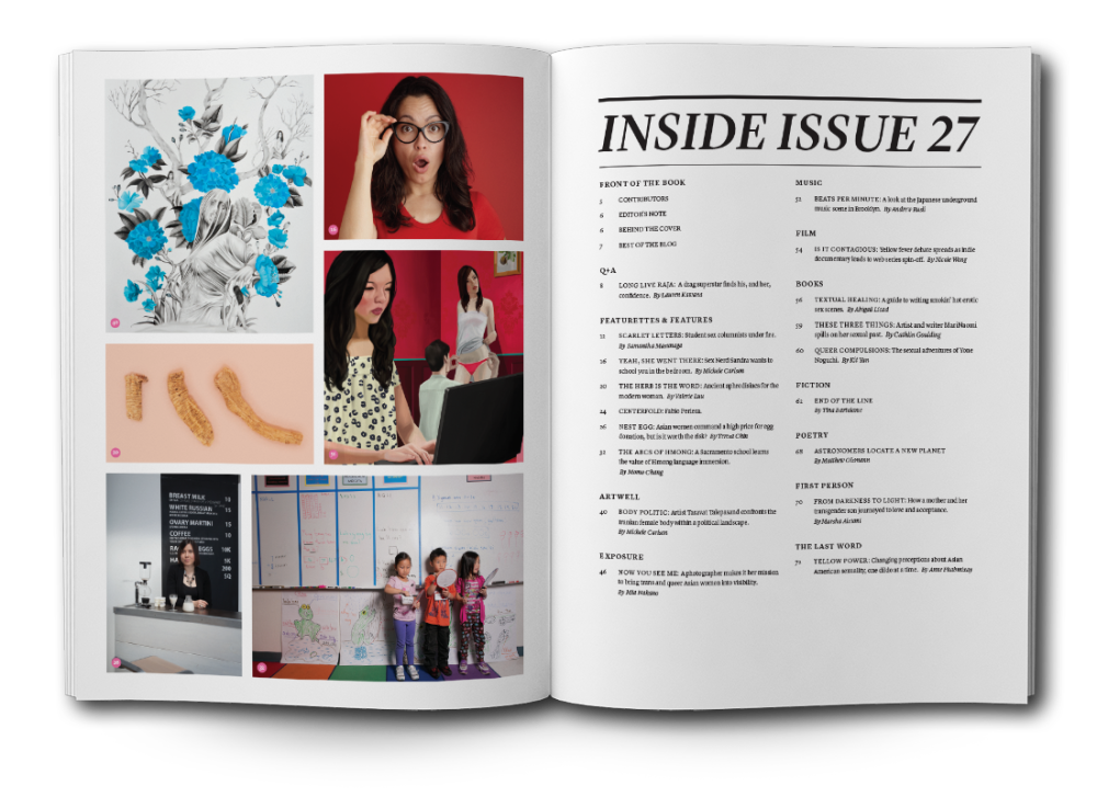Graphic design for Hyphen magazine by Swash Design Studio